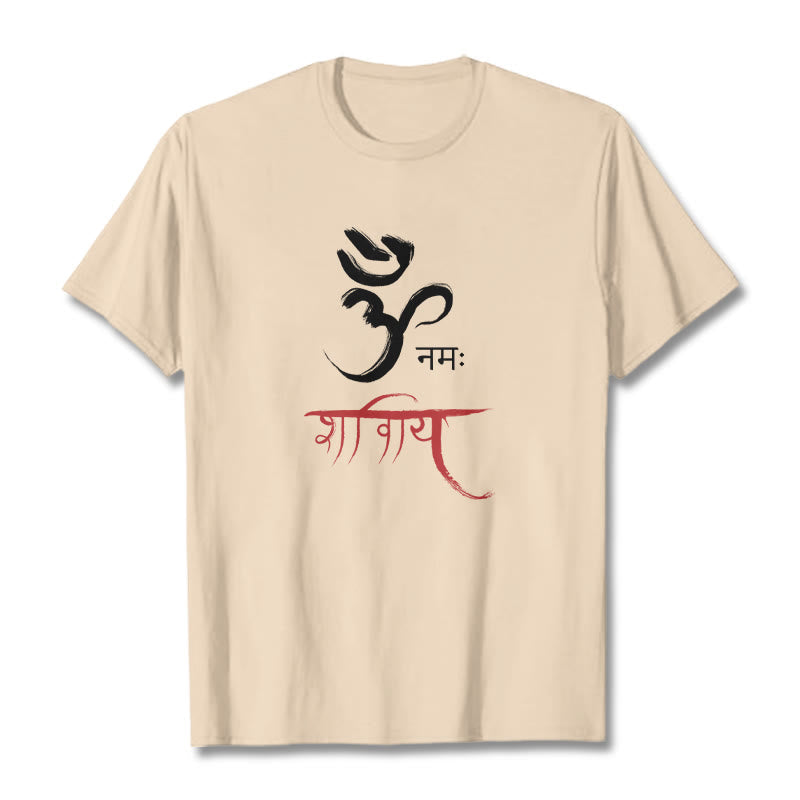 Nimara Ritual OM NAMAH SHIVAYA Mantra Sanskrit Tee T-shirt
