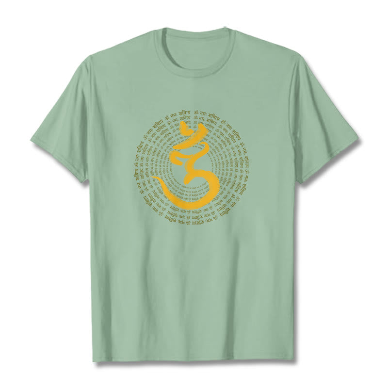 Nimara Ritual 108 OM NAMAH SHIVAYA Mantra Sanskrit Tee T-shirt