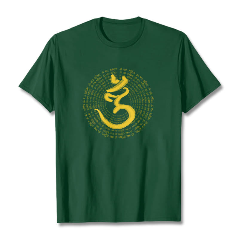 Nimara Ritual 108 OM NAMAH SHIVAYA Mantra Sanskrit Tee T-shirt