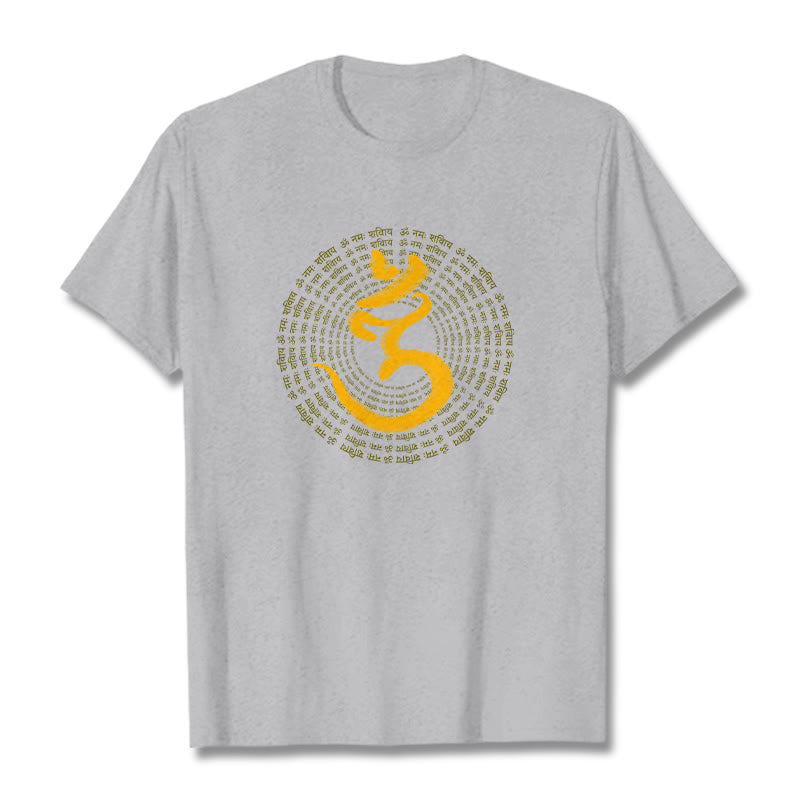 Nimara Ritual 108 OM NAMAH SHIVAYA Mantra Sanskrit Tee T-shirt