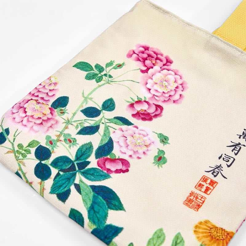 Nimara Ritual Peony Canvas Handbag