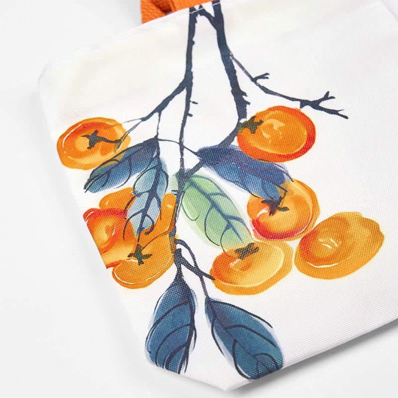 Nimara Ritual Persimmon Canvas Handbag
