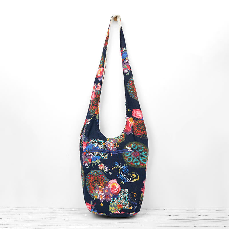 Nimara Ritual Cotton Flower Pattern Crossbody Bag Shoulder Bag