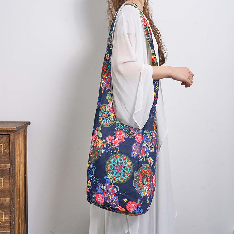 Nimara Ritual Cotton Flower Pattern Crossbody Bag Shoulder Bag