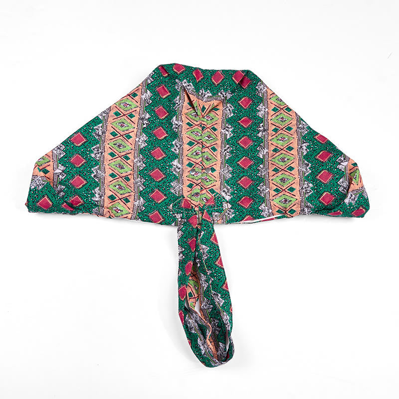 Nimara Ritual Colored Stripes Pattern Cotton Shoulder Bag