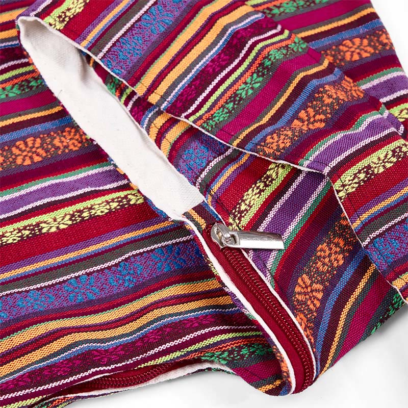Nimara Ritual Cotton Stripes Pattern Crossbody Bag Shoulder Bag
