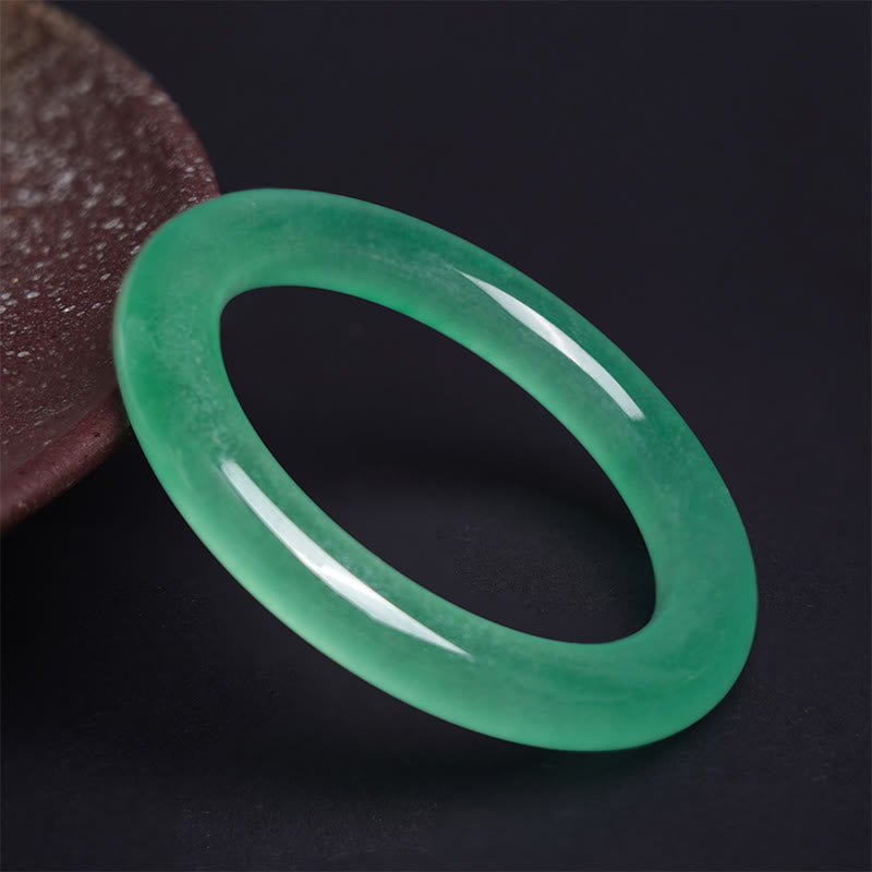 Nimara Ritual Natural Jade Luck Prosperity Bracelet Bangle