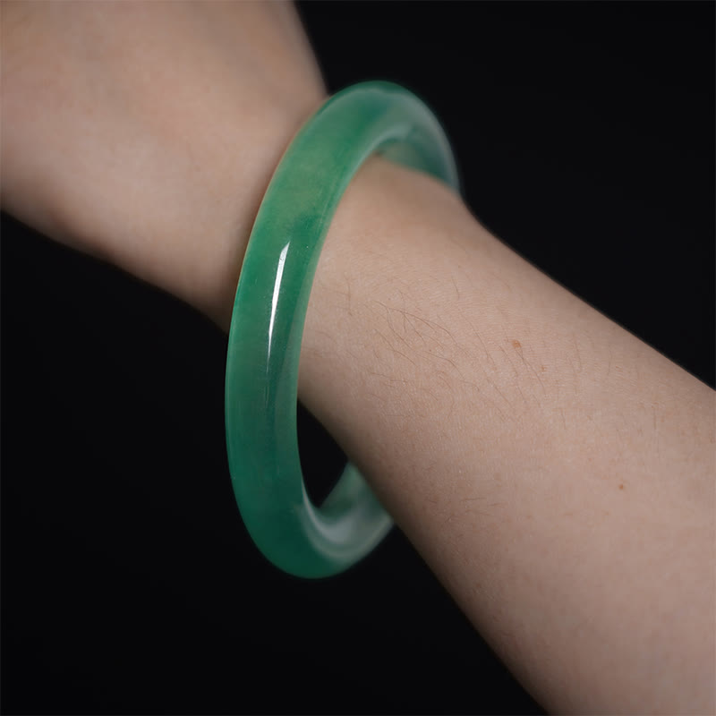 Nimara Ritual Natural Jade Luck Prosperity Bracelet Bangle