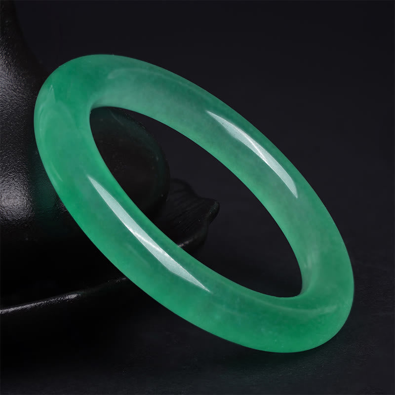 Nimara Ritual Natural Jade Luck Prosperity Bracelet Bangle