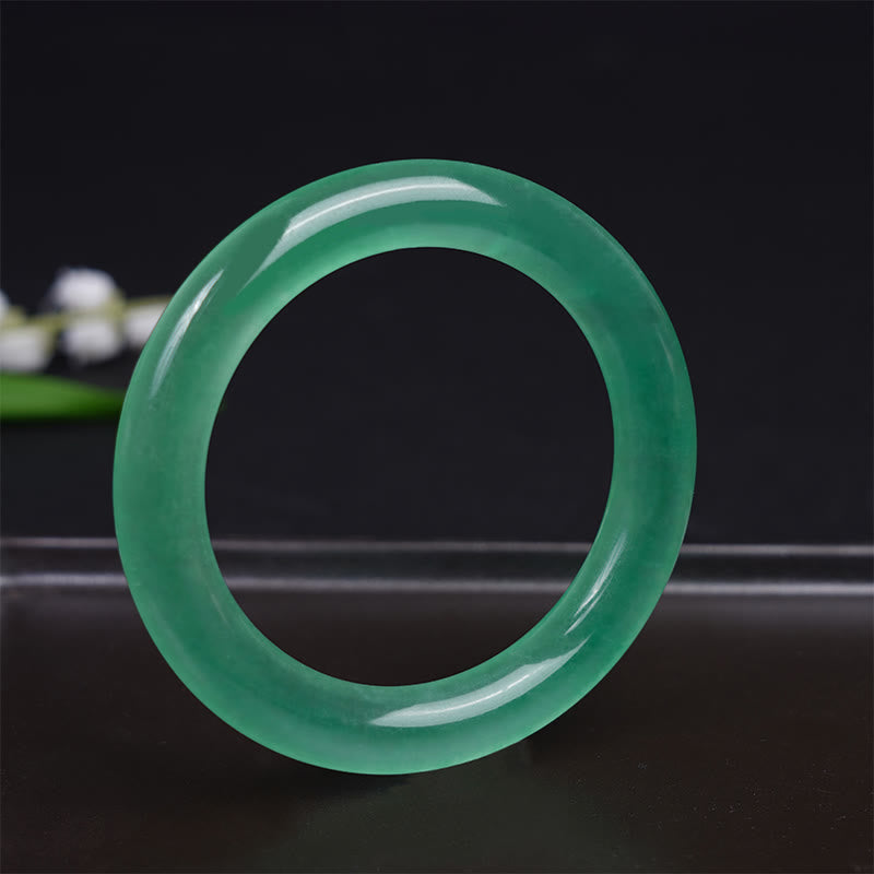 Nimara Ritual Natural Jade Luck Prosperity Bracelet Bangle