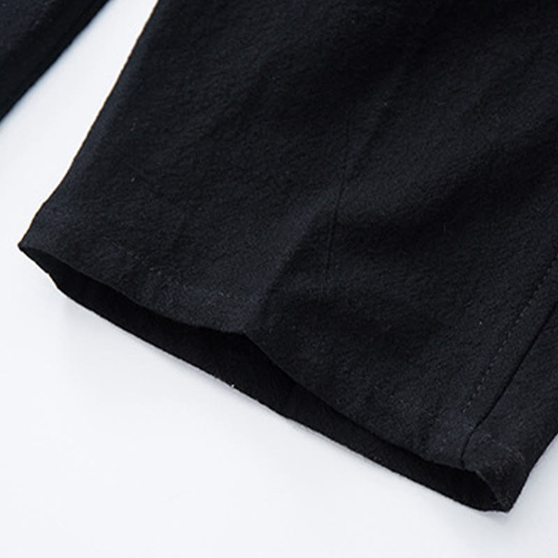 Nimara Ritual Men's Solid Color Cotton Casual Drawstring Pants With Pockets