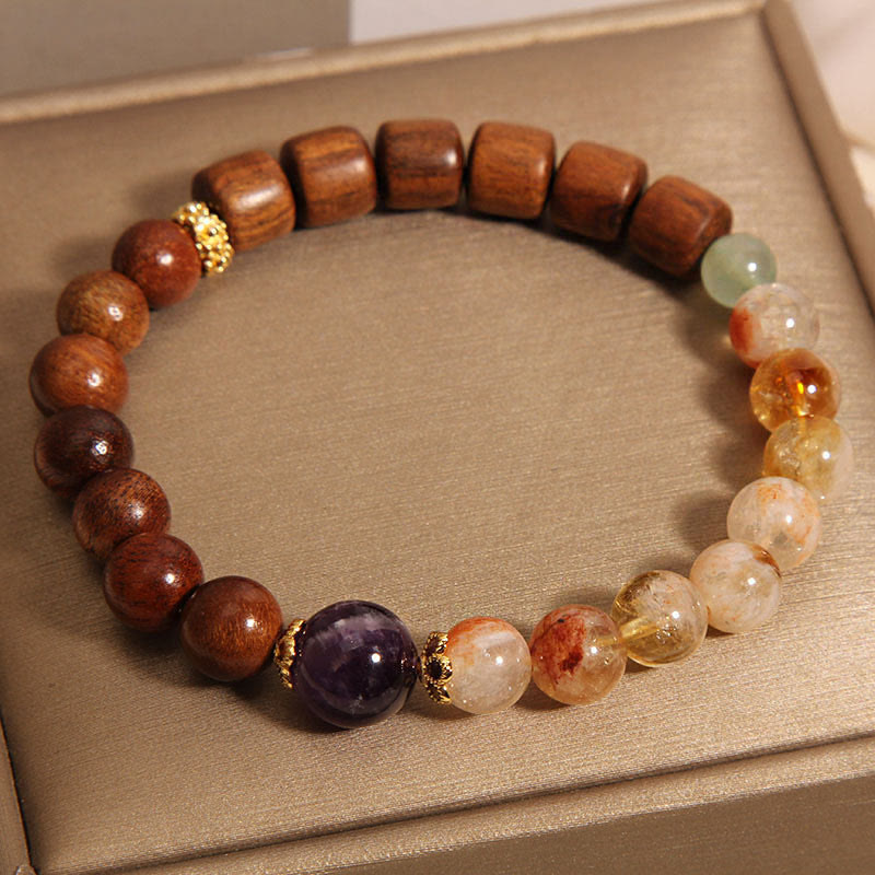 Nimara Ritual Sandalwood Rosewood Citrine Protection Bracelet