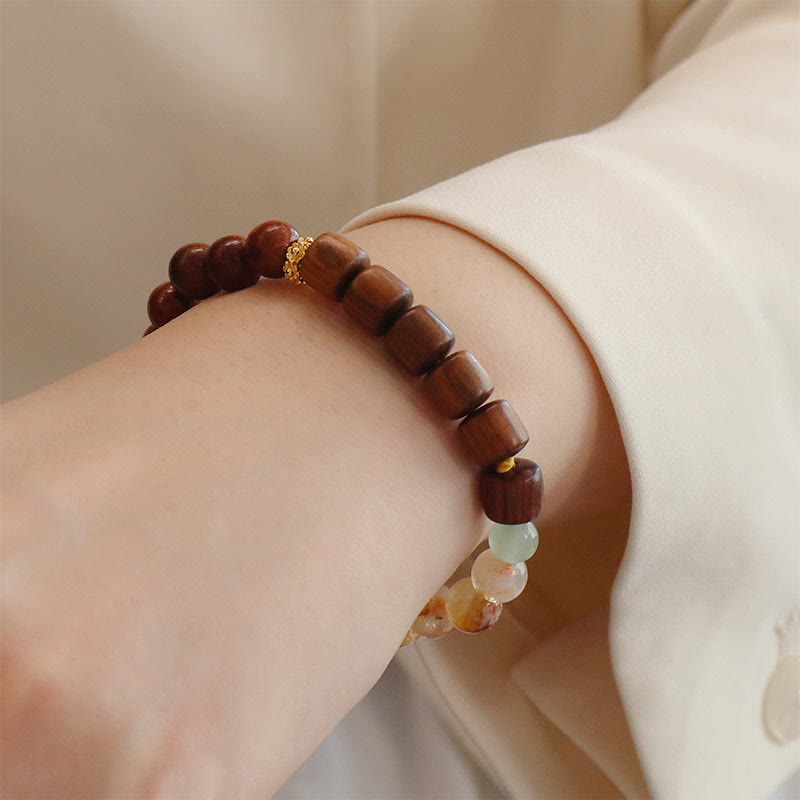 Nimara Ritual Sandalwood Rosewood Citrine Protection Bracelet