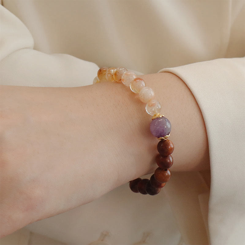 Nimara Ritual Sandalwood Rosewood Citrine Protection Bracelet
