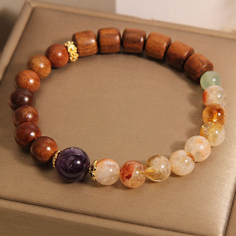 Nimara Ritual Sandalwood Rosewood Citrine Protection Bracelet