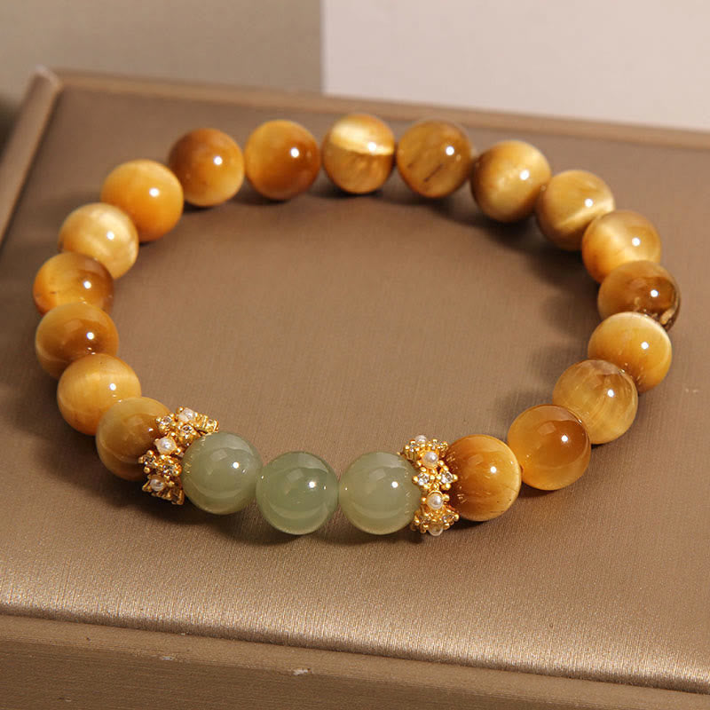 Nimara Ritual Tiger Eye Jade Courage Bracelet