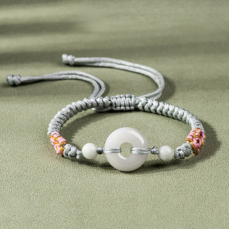 Nimara Ritual Jade Luck Abundance Red String Bracelet