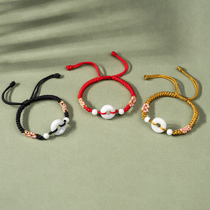 Nimara Ritual Jade Luck Abundance Red String Bracelet