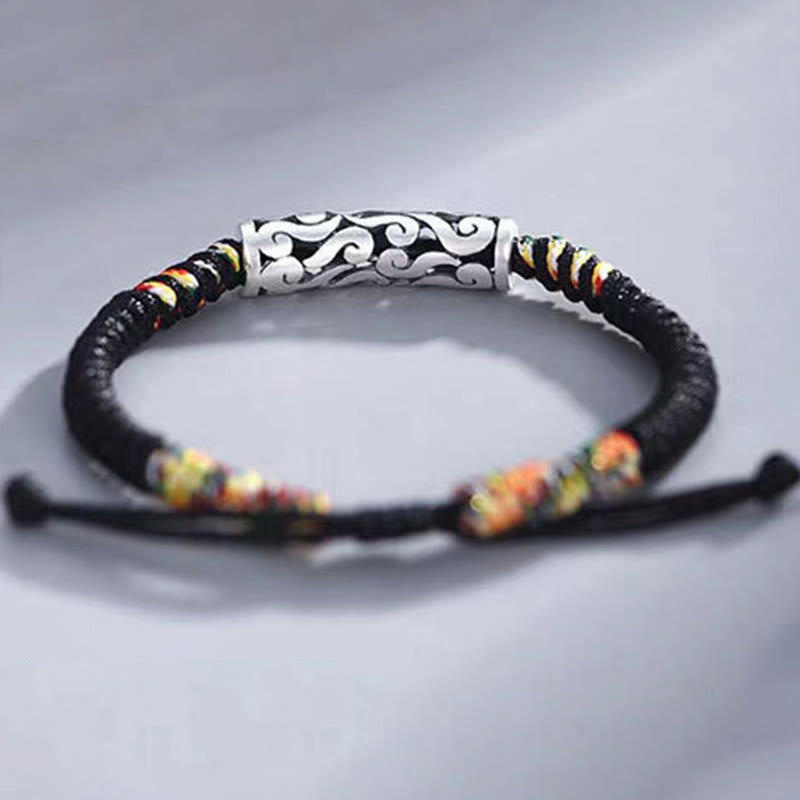 Nimara Ritual Copper Auspicious Clouds Luck String Bracelet