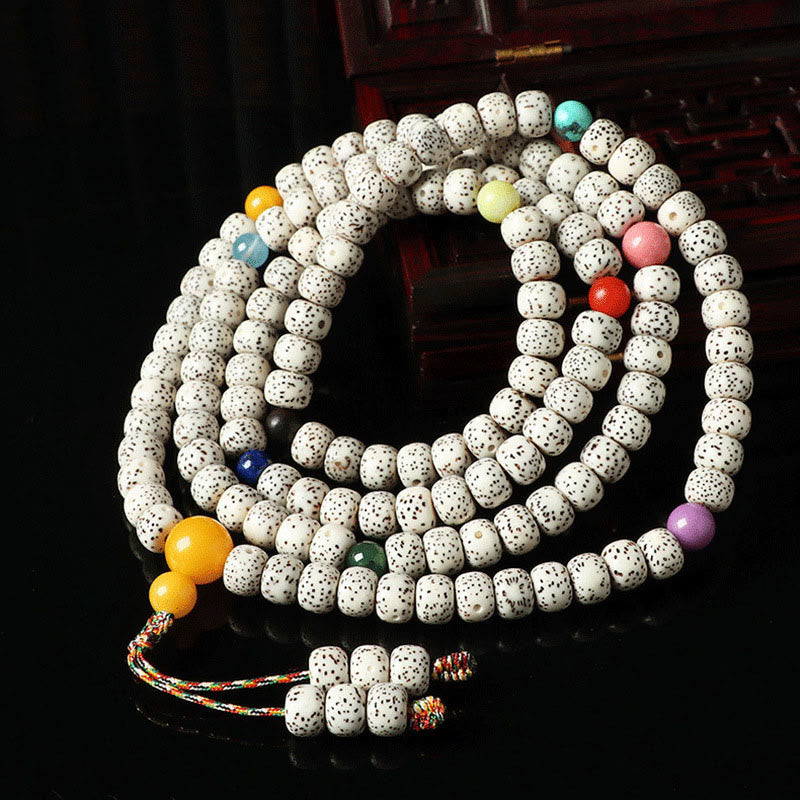 Nimara Ritual Tibetan Bodhi Seed Amber Agate Wealth Bracelet