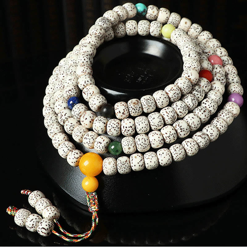 Nimara Ritual Tibetan Bodhi Seed Amber Agate Wealth Bracelet