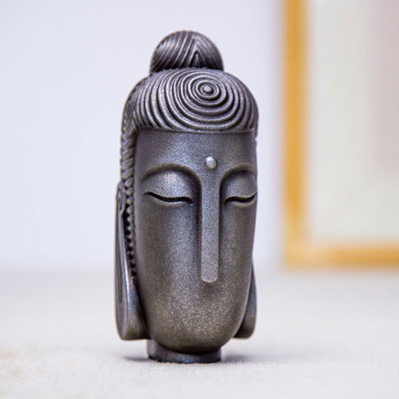 Nimara Ritual Closed Eyes Meditating Buddha Iron Powder Rust Cast Resin Statue Home Decoration