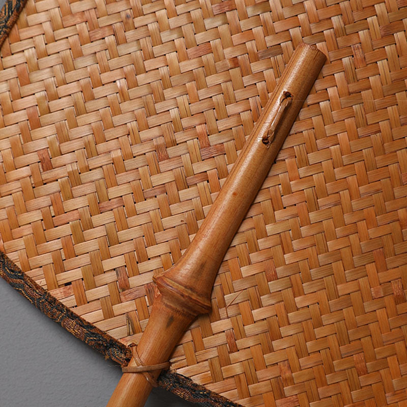Nimara Ritual Chinese Style Handmade Bamboo Long Handle Fan