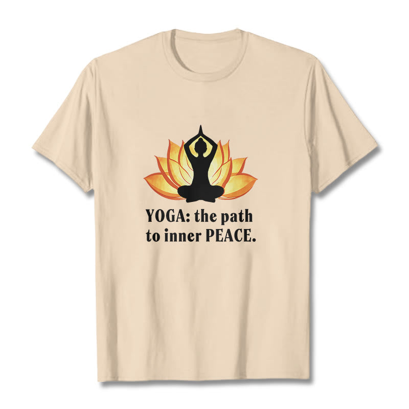 Nimara Ritual Yoga The Path To Inner Peace Lotus Tee T-shirt