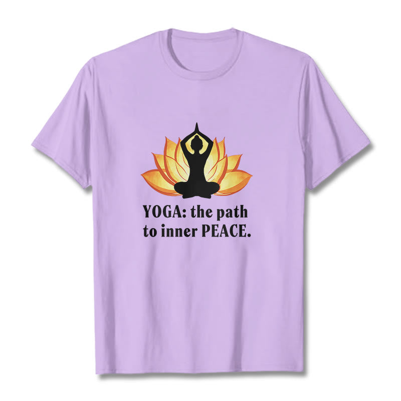 Nimara Ritual Yoga The Path To Inner Peace Lotus Tee T-shirt