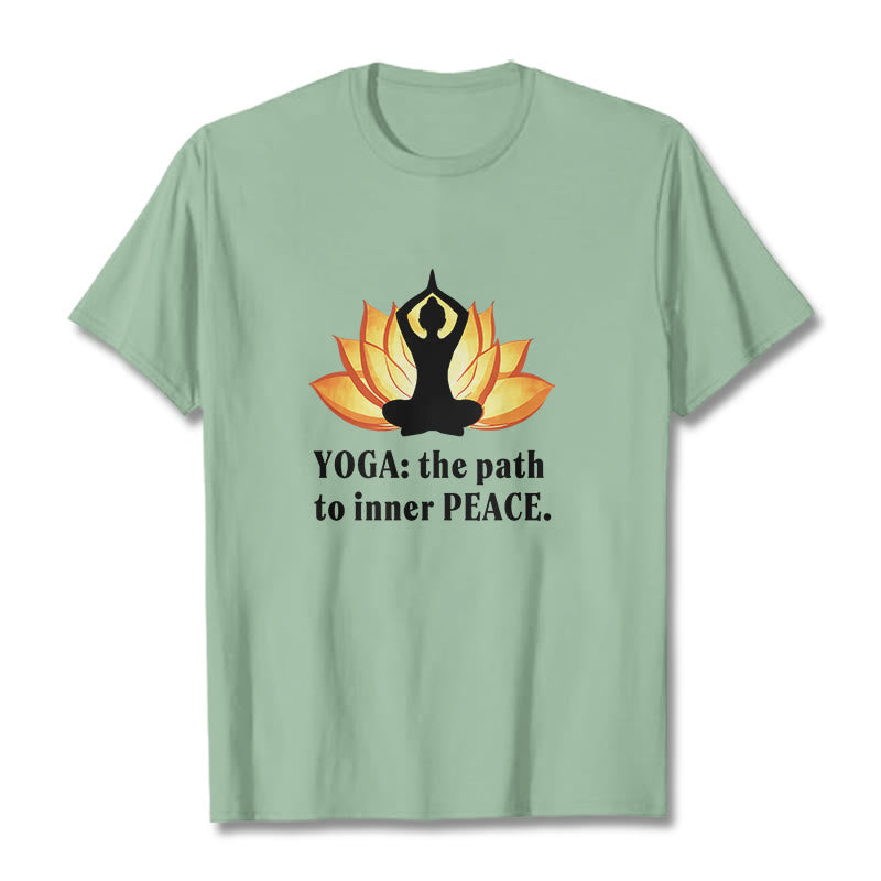Nimara Ritual Yoga The Path To Inner Peace Lotus Tee T-shirt