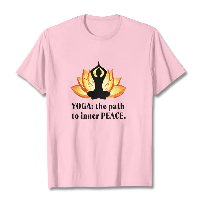 Nimara Ritual Yoga The Path To Inner Peace Lotus Tee T-shirt