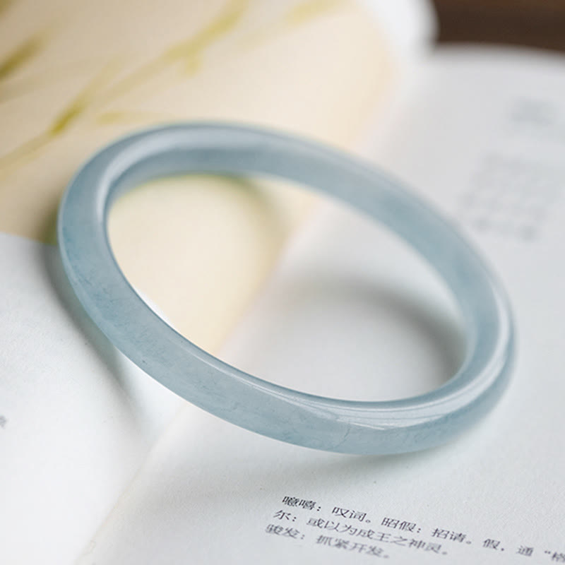 Nimara Ritual Natural Aquamarine Serenity Bangle Bracelet