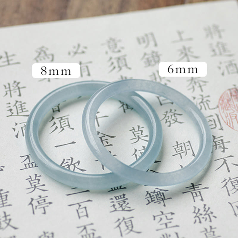 Nimara Ritual Natural Aquamarine Serenity Bangle Bracelet