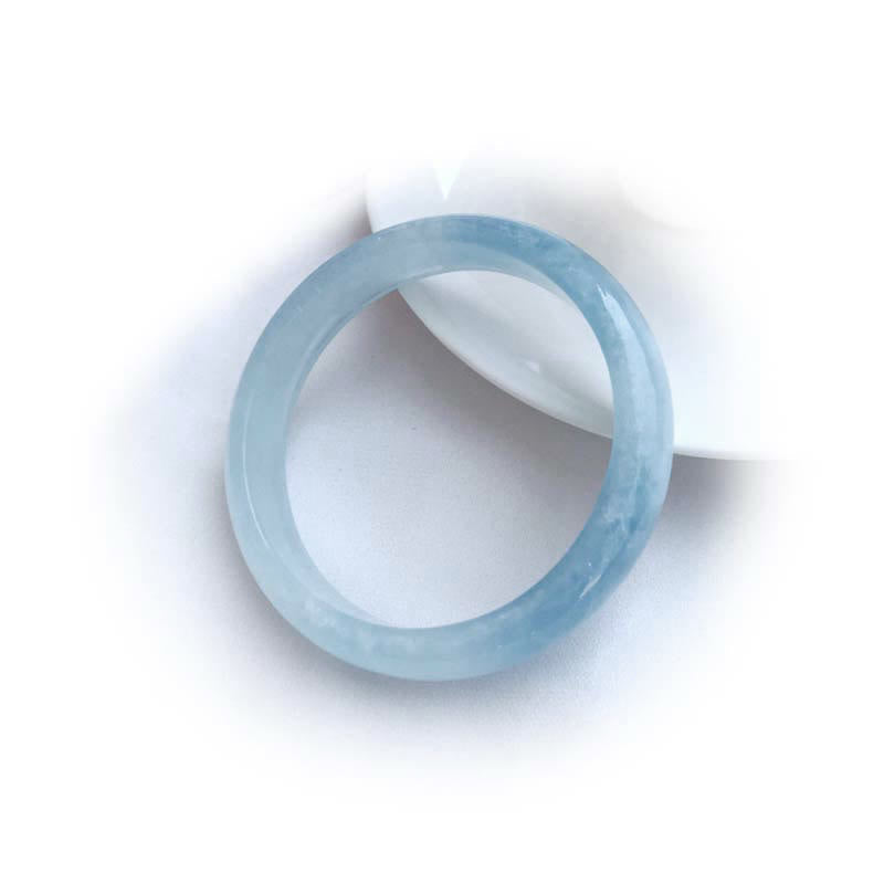 Nimara Ritual Natural Aquamarine Blessing Bangle Bracelet