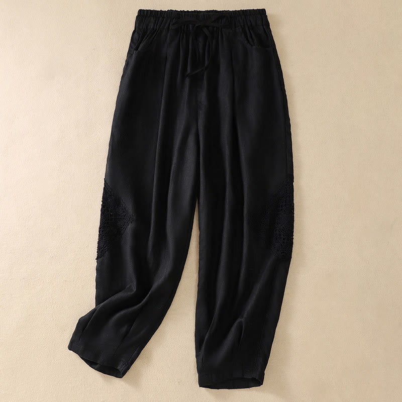 Nimara Ritual Summer Women's Drawstring Harem Pants With Pockets