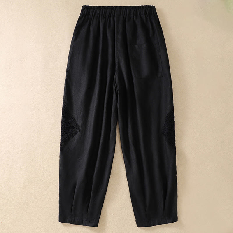 Nimara Ritual Summer Women's Drawstring Harem Pants With Pockets