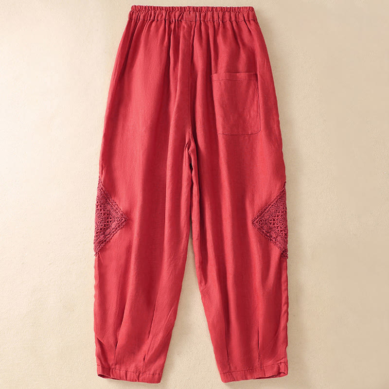 Nimara Ritual Summer Women's Drawstring Harem Pants With Pockets