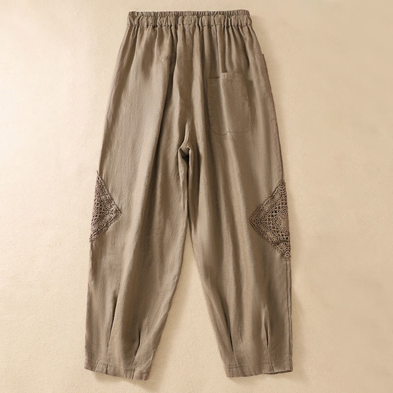 Nimara Ritual Summer Women's Drawstring Harem Pants With Pockets