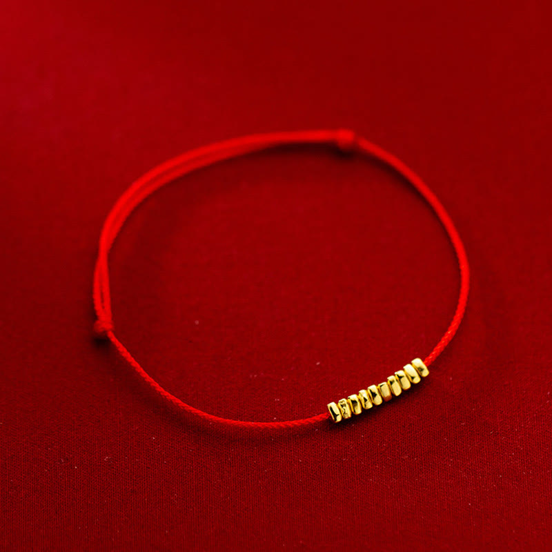 Nimara Ritual Handmade 925 Sterling Silver Small Pieces Protection Braided Ultra-Thin Rope Bracelet