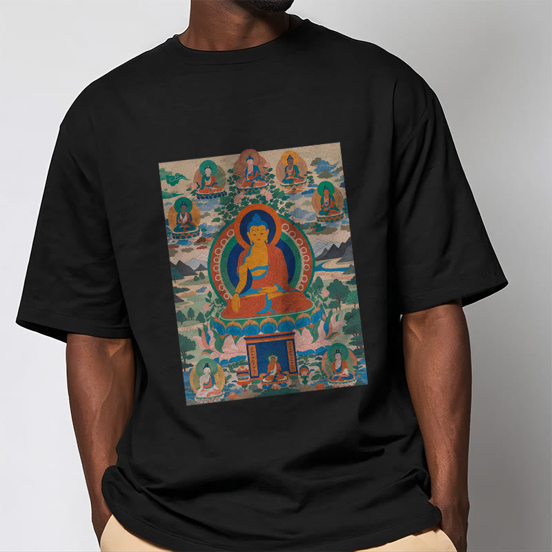 Nimara Ritual The Medicine Buddha Sutra Transformed Into Art Tee T-shirt