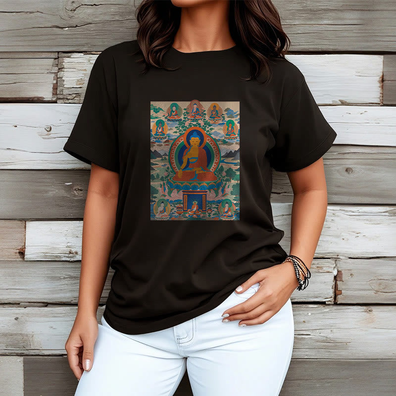 Nimara Ritual The Medicine Buddha Sutra Transformed Into Art Tee T-shirt