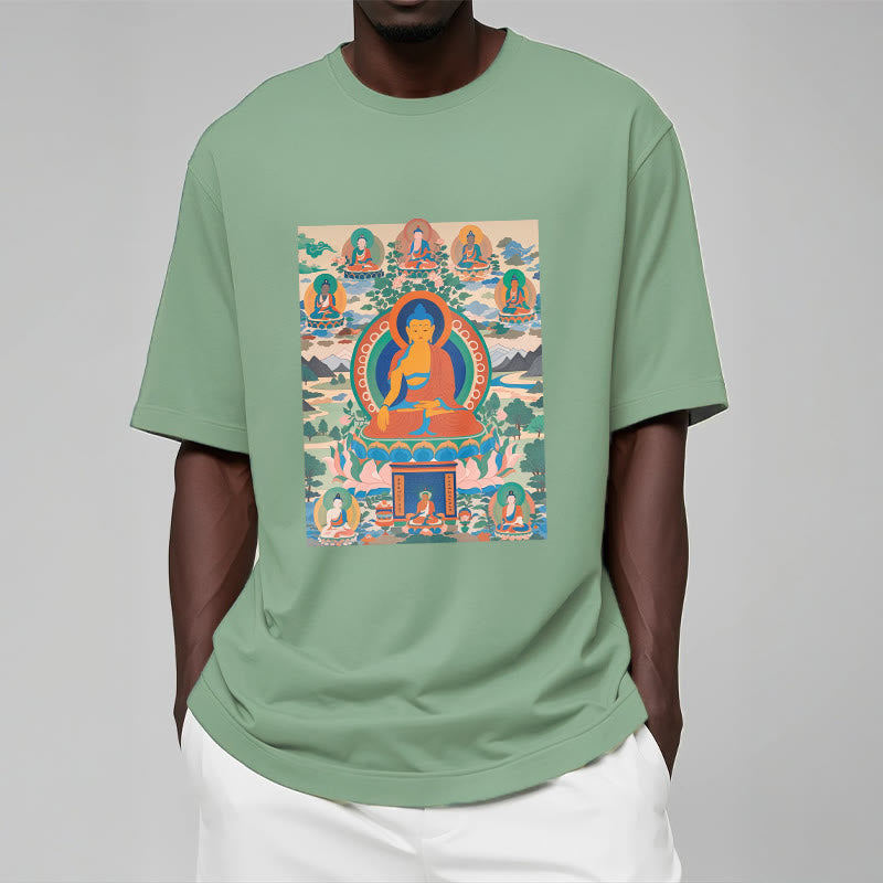 Nimara Ritual The Medicine Buddha Sutra Transformed Into Art Tee T-shirt