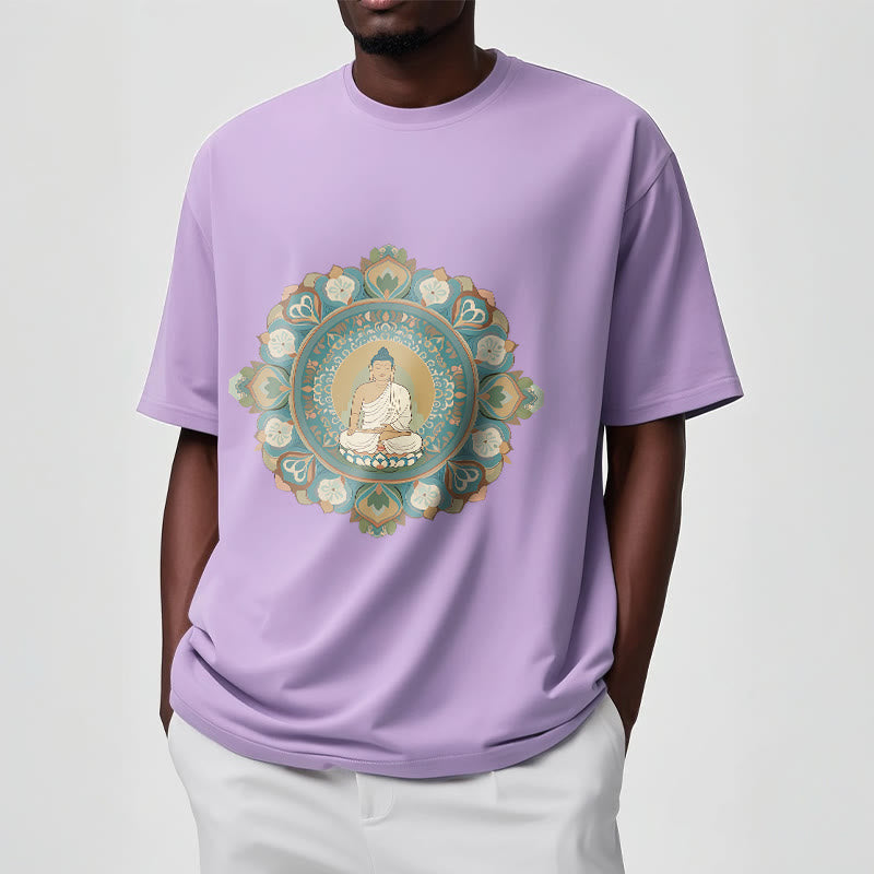 Nimara Ritual Mandala Flower Buddha Tee T-shirt