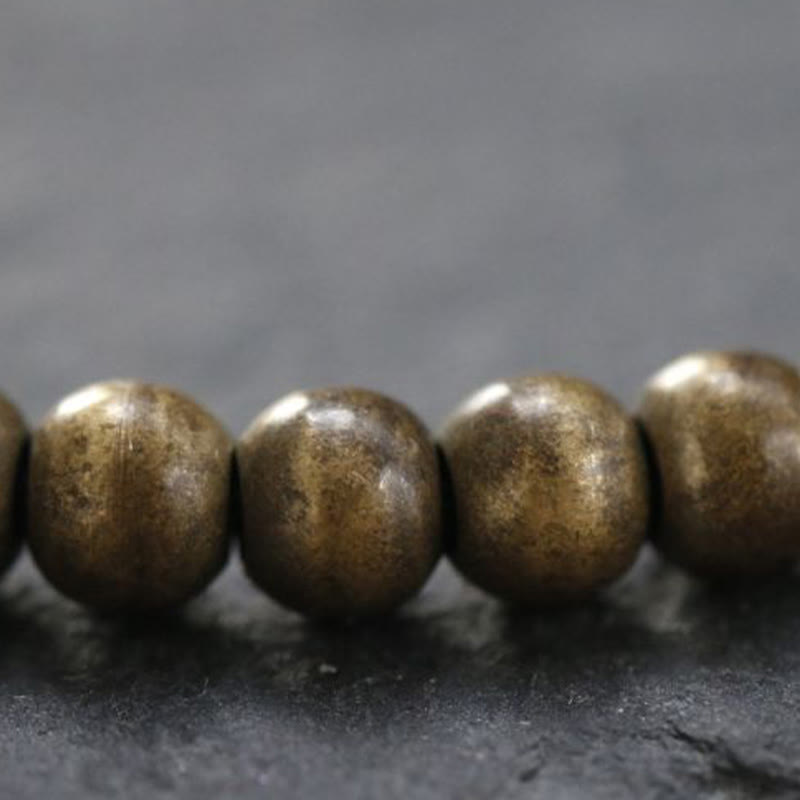 Nimara Ritual Copper Brass Beads Balance Wealth Simple Bracelet