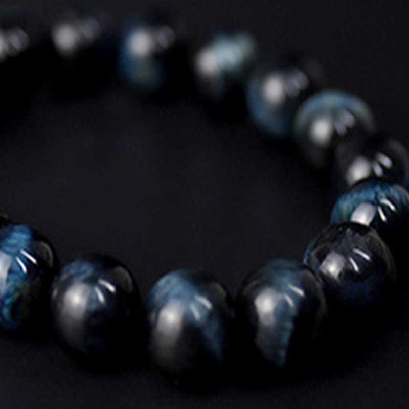 Nimara Ritual Tiger Eye Ebony Wood Beads Calm Bracelet