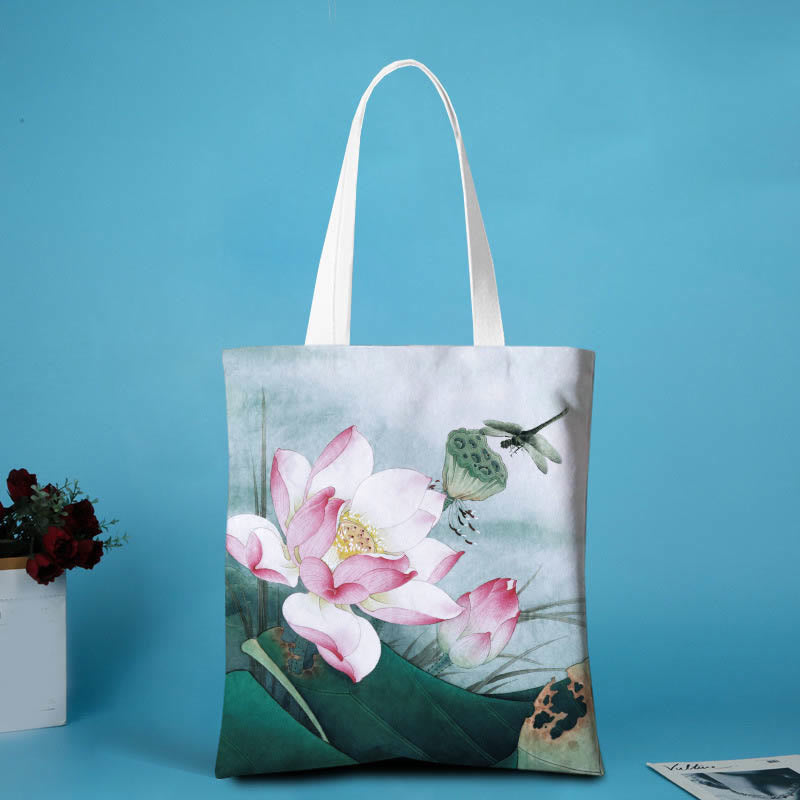 Nimara Ritual Lotus Shape Canvas Shoulder Bag