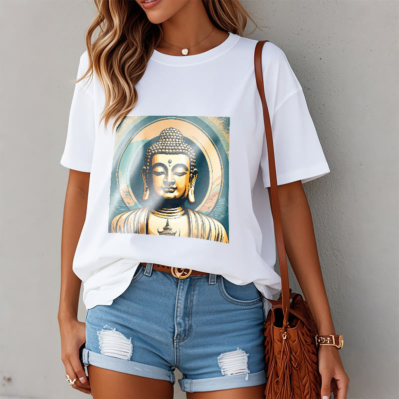 Nimara Ritual Aura Golden Buddha Tee T-shirt