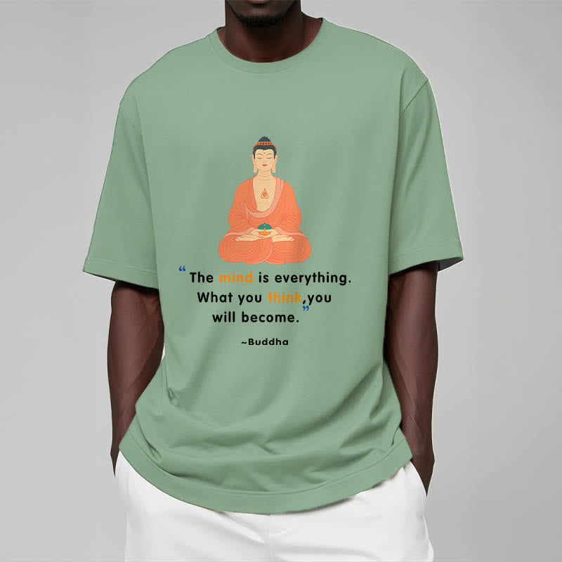 Nimara Ritual The Mind Is Everything Meditation Buddha Tee T-shirt