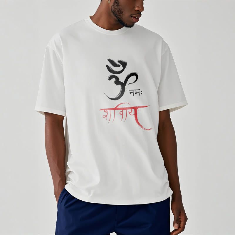 Nimara Ritual OM NAMAH SHIVAYA Mantra Sanskrit Tee T-shirt