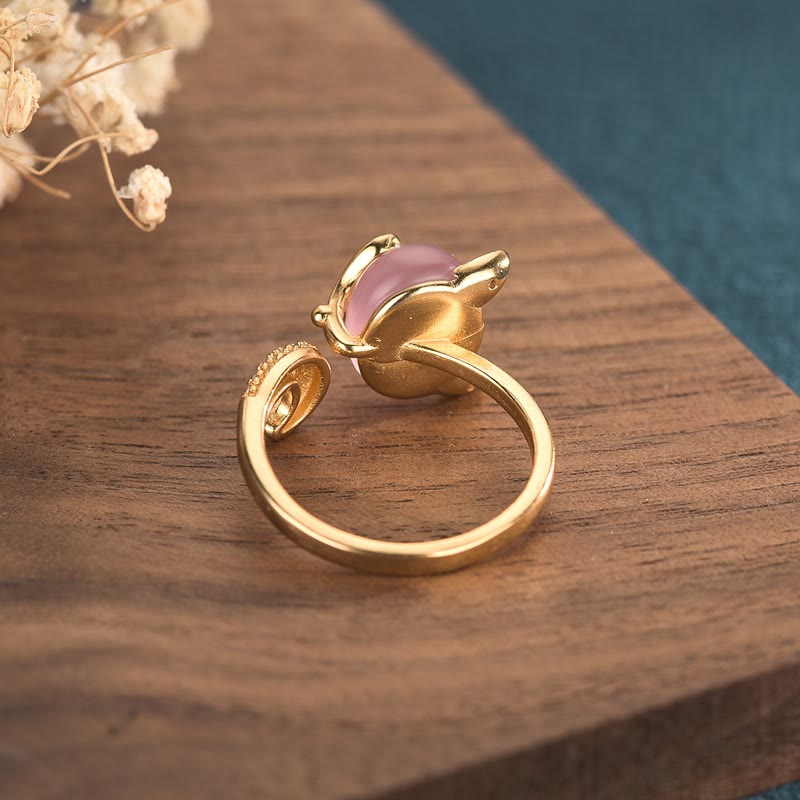 Nimara Ritual Cat's Eye Copper Fox Love Ring